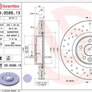 Brake Disc, BREMBO 09.9586.1X