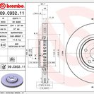 Brake Disc, BREMBO 09.C932.11