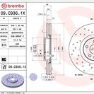 Brake Disc, BREMBO 09.C936.1X