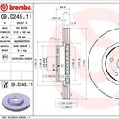 Brake Disc, BREMBO 09.D245.11