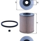 Fuel Filter, MAHLE ORIGINAL KX206D