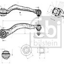 Control/Trailing Arm, wheel suspension, FEBI BILSTEIN 185574