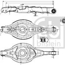 Control/Trailing Arm, wheel suspension, FEBI BILSTEIN 185607