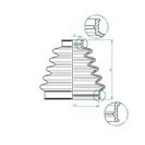 Bellow, drive shaft, SPIDAN 190968