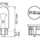 Bulb, boot light, BOSCH 1 987 302 206
