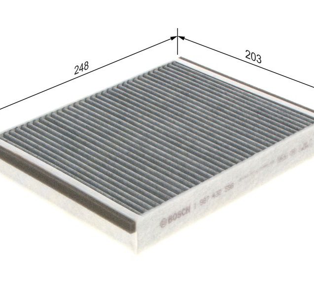 Filter, cabin air, BOSCH 1 987 432 598