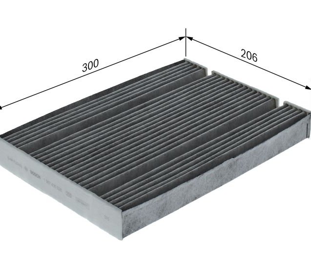 Filter, cabin air, BOSCH 1 987 435 628
