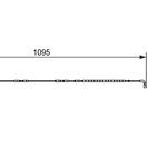 Warning Contact, brake pad wear, BOSCH 1 987 473 069