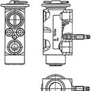 Expansion Valve, air conditioning, MAHLE ORIGINAL AVE60000P