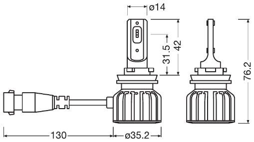 Bulb, Osram 9006DWBRT-2HFB
