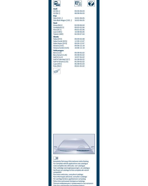 Wiper Blade, BOSCH 3 397 001 584