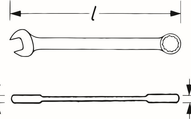 Ratchet Ring Open-ended Spanner Set, VIGOR V2830