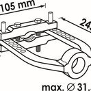 Propshaft Ejector/Wheel Hub Puller Flange, VIGOR V4642