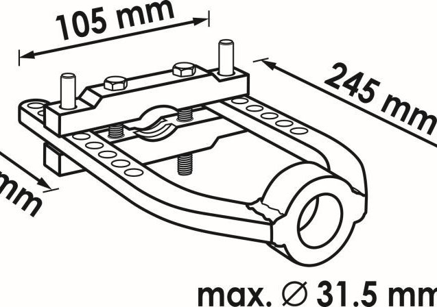 Propshaft Ejector/Wheel Hub Puller Flange, VIGOR V4642