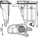 Expansion Tank, coolant, MAHLE ORIGINAL CRT95000S