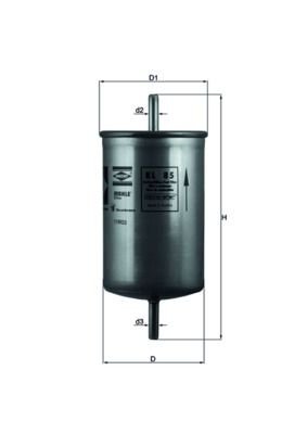 Fuel Filter, MAHLE ORIGINAL KL85