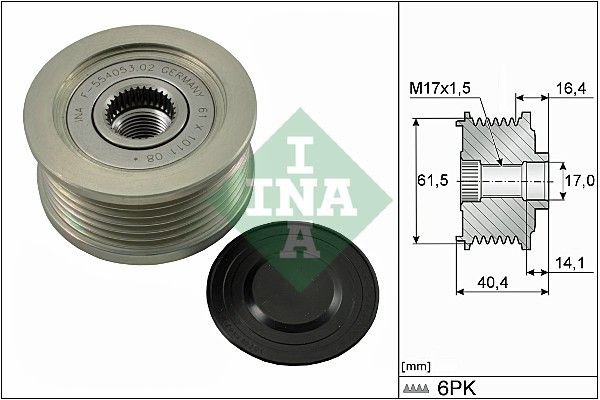 Alternator Freewheel Clutch, INA 535 0115 10