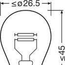 Bulb, front fog light, Osram 7225-02B