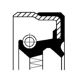 Shaft Seal, differential, CORTECO 49374676