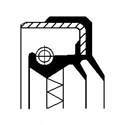 Shaft Seal, differential, CORTECO 01034113B