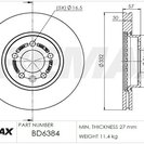 Brake Disc, FREMAX BD-6384