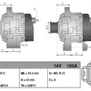 Alternator, DENSO DAN930