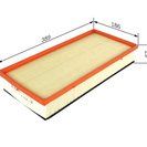 Air Filter, BOSCH F 026 400 182