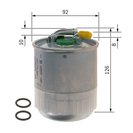 Fuel Filter, BOSCH F 026 402 056
