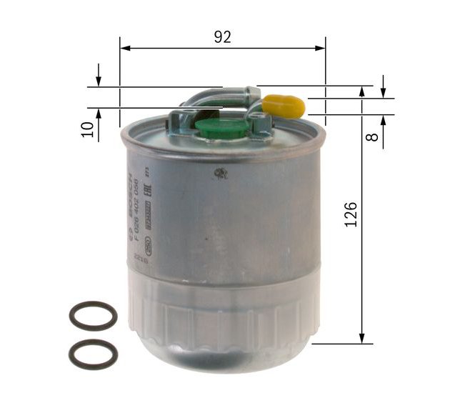 Fuel Filter, BOSCH F 026 402 056