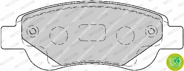Brake Pad Set, disc brake, FERODO FDB1790