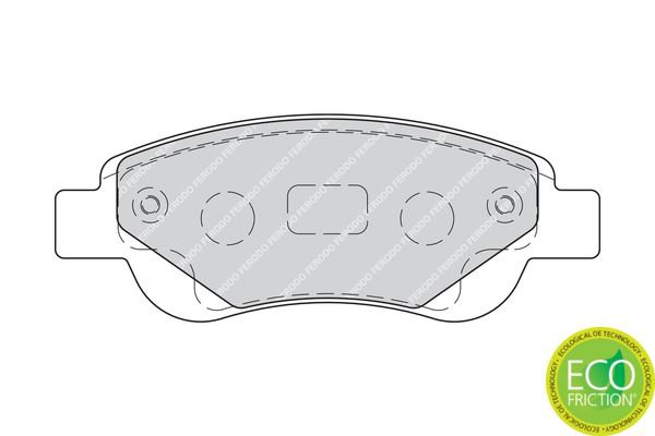 Brake Pad Set, disc brake, FERODO FDB1790