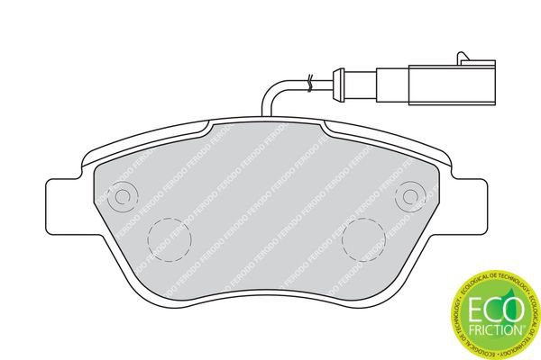 Brake Pad Set, disc brake, FERODO FDB1946