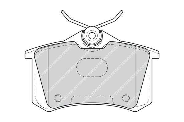 Brake Pad Set, disc brake, FERODO FDB4183