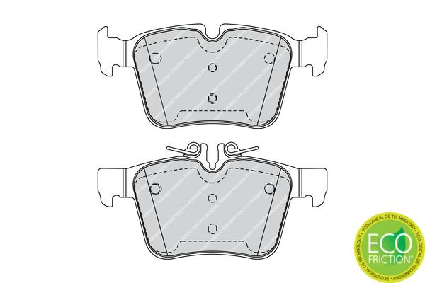 Brake Pad Set, disc brake, FERODO FDB4487