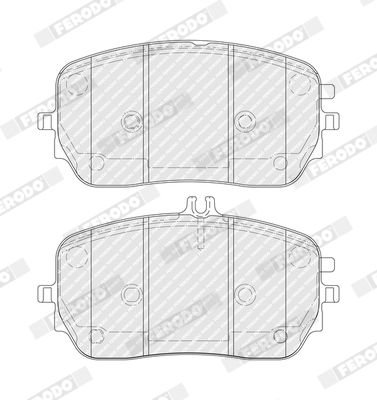 Brake Pad Set, disc brake, FERODO FDB5329