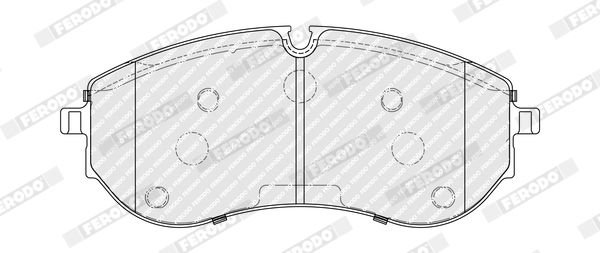 Brake Pad Set, disc brake, FERODO FDB5372