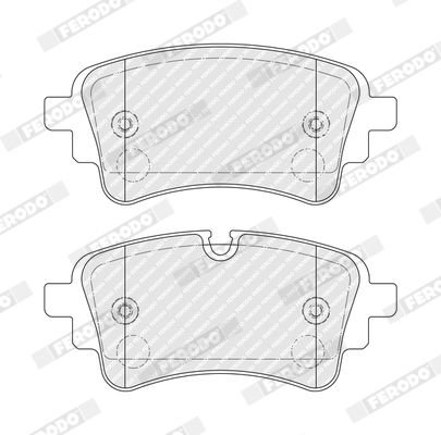 Brake Pad Set, disc brake, FERODO FDB5431