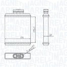 Heat Exchanger, interior heating, MAGNETI MARELLI 350218412000