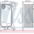 Oil Cooler, engine oil, NISSENS 91266