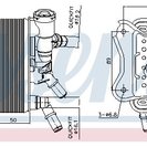 Oil Cooler, automatic transmission, NISSENS 91299