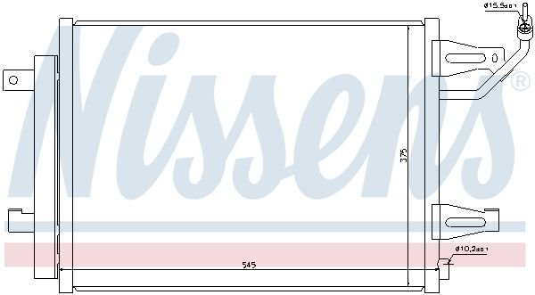 Condenser, air conditioning, NISSENS 940067