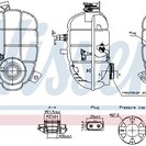 Expansion Tank, coolant, NISSENS 996325