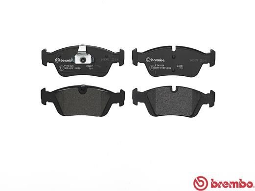 Brake Pad Set, disc brake, BREMBO P06024