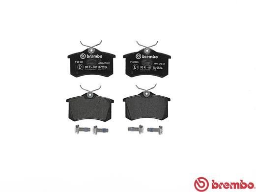 Brake Pad Set, disc brake, BREMBO P68024