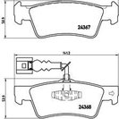 Brake Pad Set, disc brake, BREMBO P85068