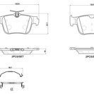 Brake Pad Set, disc brake, BREMBO P85184