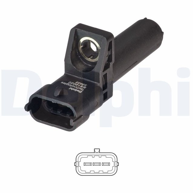 Sensor, crankshaft pulse, DELPHI SS12020-12B1