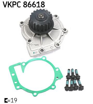 Water Pump, engine cooling, SKF VKPC 86618