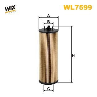 Oil Filter, WIX FILTERS WL7599