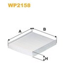 Filter, cabin air, WIX FILTERS WP2158